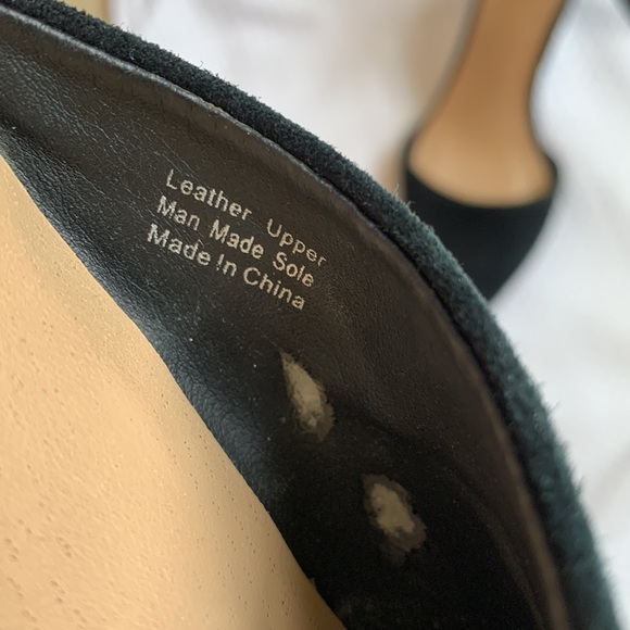 Joe’s Jeans ankle wrap studded buckle suede heel in black W8.5 - Picture 12 of 13